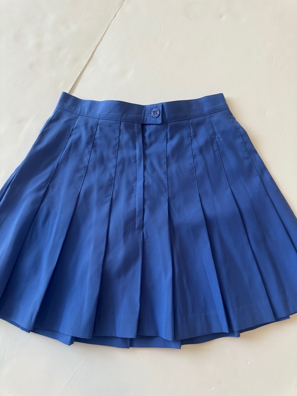 Le Coq Sportif Vintage Royal Blue SZ 4 Skater Pleated Tenniscore Skirt - Picture 4 of 6
